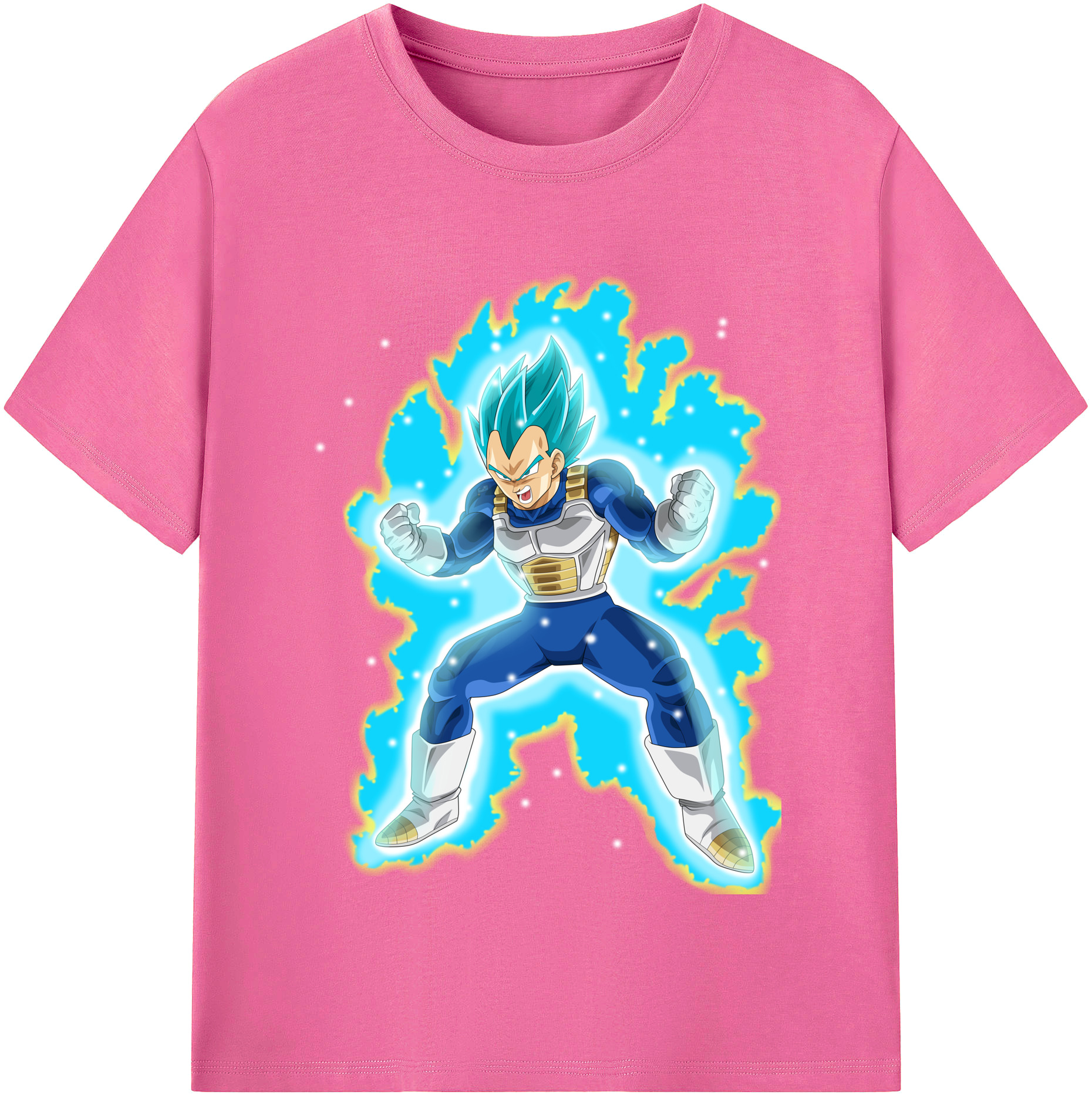 （画像用） ドラゴンボール ベジータ四世（Bejīta Yonsei）DRAGON BALL Vegeta IV レディースカジュアルプリントTシャツ（綿100％）